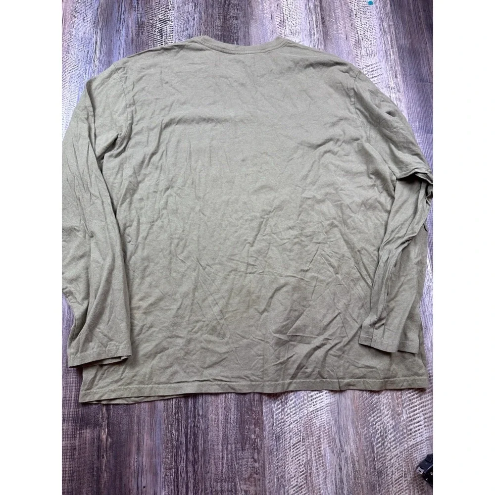 Polo Jeans Company Ralph Lauren Long Sleeve Shirt Men's XXL Green Buck Hunting